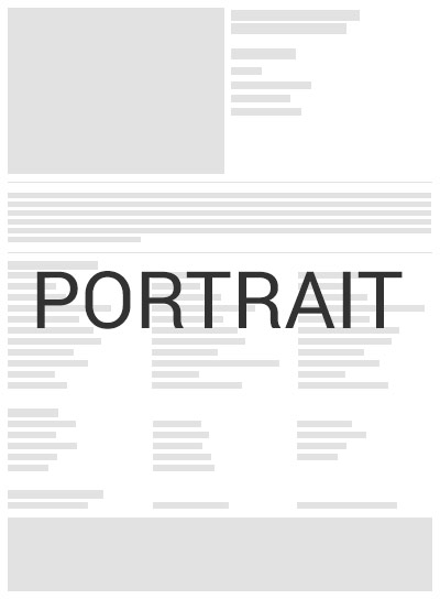 Portrait Flyer